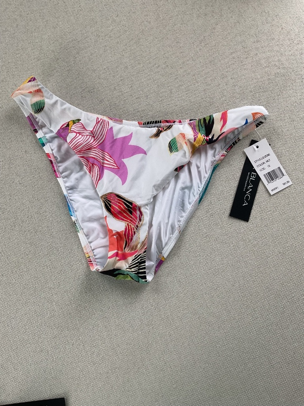 NWT La Blanca Bikini Swim Bottom Multi color Size 12